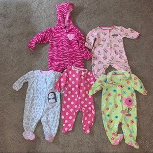 Baby Girl Sleeper Lot